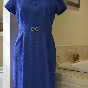 Tahari Career Dress Blue - Size 10